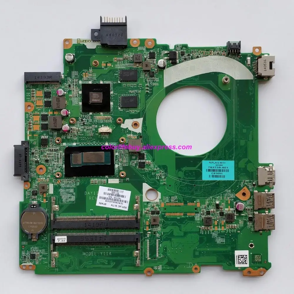 Genuine 763739-501 763739-001 763739-601 w 830M/2GB i5-4210U DAY11AMB6E0 Laptop Motherboard for HP 14-V Series 14T-V NoteBook PC
Genuine 763739-501 763739-001 763739-601 w 830M/2GB i5-4210U DAY11AMB6E0 Laptop Motherboard for HP 14-V Series 14T-V NoteBook PC