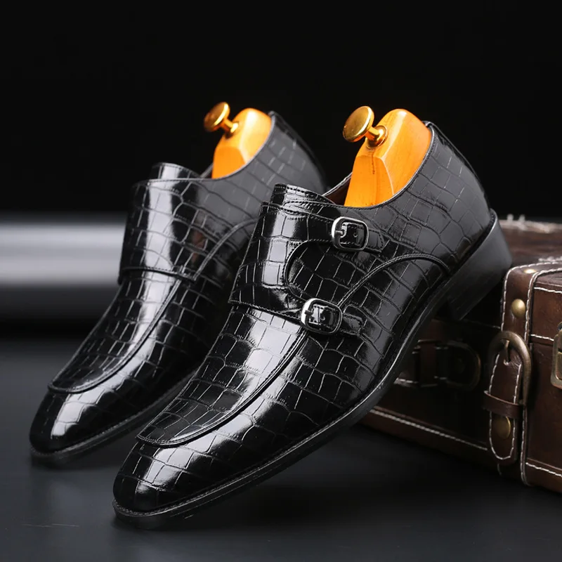 New Mens Design Formal Double Strap Slip on Shoes Loafer Leather Business Handmade Dress Shoes for Men
New Mens Design Formal Double Strap Slip on Shoes Loafer Leather Business Handmade Dress Shoes for Men