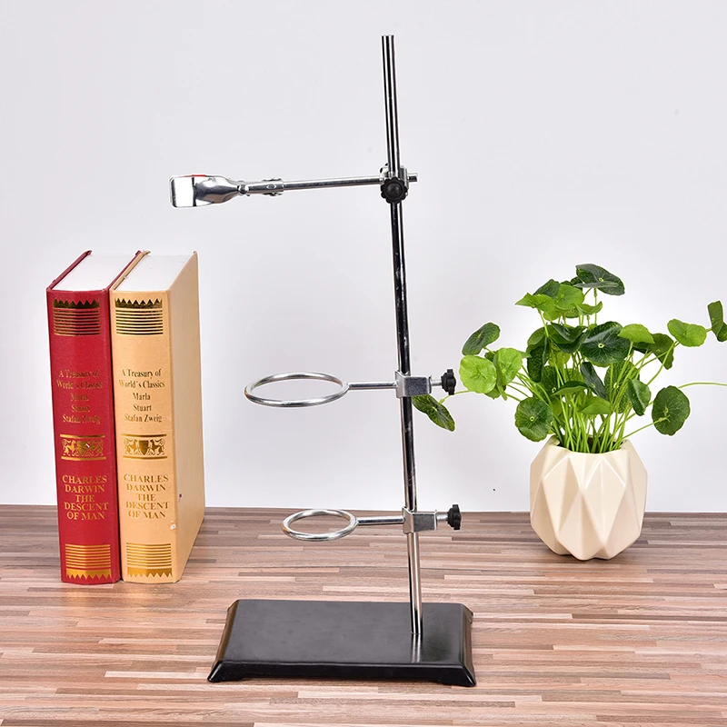 50Cm Chemistry Laboratory Retort Base Stand Support Lab Flask Clamp+3 Ring Clamp
50Cm Chemistry Laboratory Retort Base Stand Support Lab Flask Clamp+3 Ring Clamp