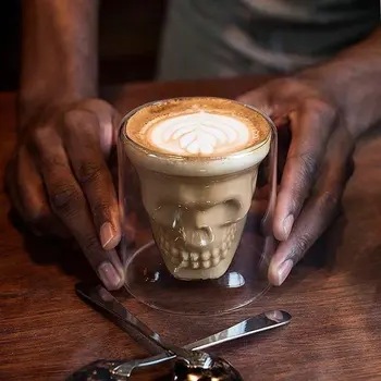 Creative Glass Cup Transparent Crystal Skull Head Coffee Cup For Whiskey Wine Vodka Bar Club Kitchen Beer Wine Mug Dropshipping
Creative Glass Cup Transparent Crystal Skull Head Coffee Cup For Whiskey Wine Vodka Bar Club Kitchen Beer Wine Mug Dropshipping