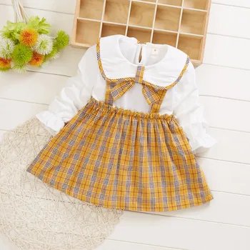 New Fashion Girls Cute Dresses Toddler Kids Doll Collar Plaid Patchwork Dress For Girls Children Casual Dresses Clothes #LR3
New Fashion Girls Cute Dresses Toddler Kids Doll Collar Plaid Patchwork Dress For Girls Children Casual Dresses Clothes #LR3