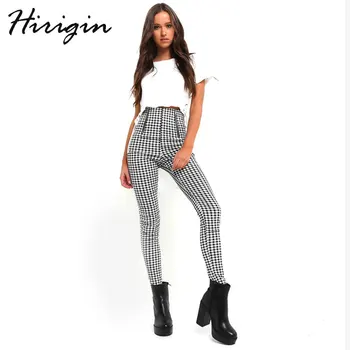 2018 Summer Women Pencil Casual Cotton Plaid Pants Skinny Pants High Waist Long Trousers Korean Style Pants Women
2018 Summer Women Pencil Casual Cotton Plaid Pants Skinny Pants High Waist Long Trousers Korean Style Pants Women