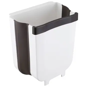 Trash Can Kitchen Wall Mounted Garbage Bin Foldable Waste Bins 8L Large Capacity Waste Bin Car Trash Can-White 
Trash Can Kitchen Wall Mounted Garbage Bin Foldable Waste Bins 8L Large Capacity Waste Bin Car Trash Can-White