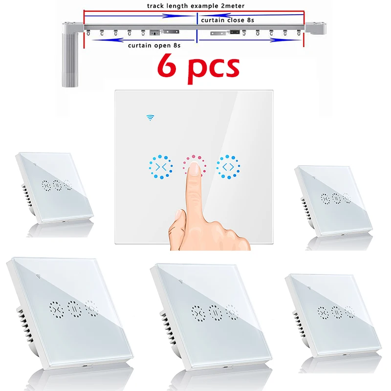 UK EU WiFi Smart Curtain touch switch eWelink APP for Electric Motorized Blind Roller Shutter door Works with Alexa Google Home
UK EU WiFi Smart Curtain touch switch eWelink APP for Electric Motorized Blind Roller Shutter door Works with Alexa Google Home
