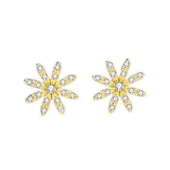 New Sun Flower Earrings Super Xiansen Fresh Sterling Silver Flower Earrings Korea Wild Simple and Small Earrings
New Sun Flower Earrings Super Xiansen Fresh Sterling Silver Flower Earrings Korea Wild Simple and Small Earrings