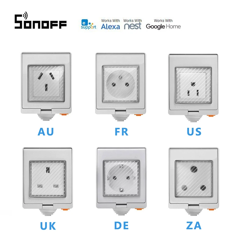 SONOFF S55 Smart Plug Socket Adapter Switch 16A WiFi APP Remote Control Power Moniters Compatible with Alexa Amazon Google Home
SONOFF S55 Smart Plug Socket Adapter Switch 16A WiFi APP Remote Control Power Moniters Compatible with Alexa Amazon Google Home