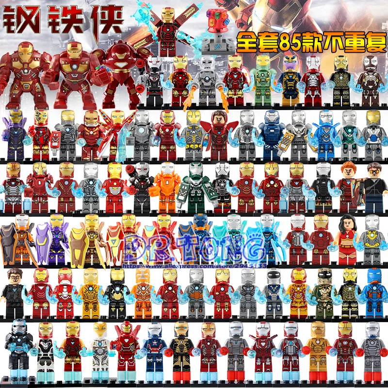 85pcs/set Iron Man Marvel Avengers Endgame Super Hero Action Figures Set Models Building Blocks Toys for Children Gift Br289
85pcs/set Iron Man Marvel Avengers Endgame Super Hero Action Figures Set Models Building Blocks Toys for Children Gift Br289