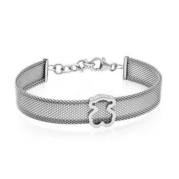 New Titanium Steel Bear Bracelet Titanium Steel 10MM 15MM Wide Mesh Hollow Bear Bracelet Mesh Cutout Bear Bracelet
New Titanium Steel Bear Bracelet Titanium Steel 10MM 15MM Wide Mesh Hollow Bear Bracelet Mesh Cutout Bear Bracelet