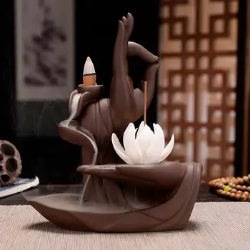 Ceramic Mountain River Handicraft Incense Holder Backflow Incense Burner Smoke Waterfall Incense Sticks Holder Ceramic Crafts
Ceramic Mountain River Handicraft Incense Holder Backflow Incense Burner Smoke Waterfall Incense Sticks Holder Ceramic Crafts