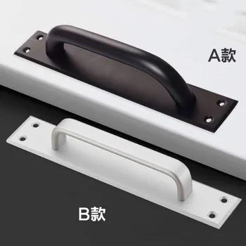 Door Handles Modern simple space aluminum door handle black european-style fireproof wooden passageway sliding bathroom armr 
Door Handles Modern simple space aluminum door handle black european-style fireproof wooden passageway sliding bathroom armr