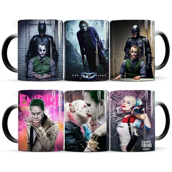 New Joker and Batman Coffee Magic Mugs 350mL Harley Quinn Color Changing Mugs Milk Tea Cup Ceramics Tea Milk Cup Gift for Friend
New Joker and Batman Coffee Magic Mugs 350mL Harley Quinn Color Changing Mugs Milk Tea Cup Ceramics Tea Milk Cup Gift for Friend