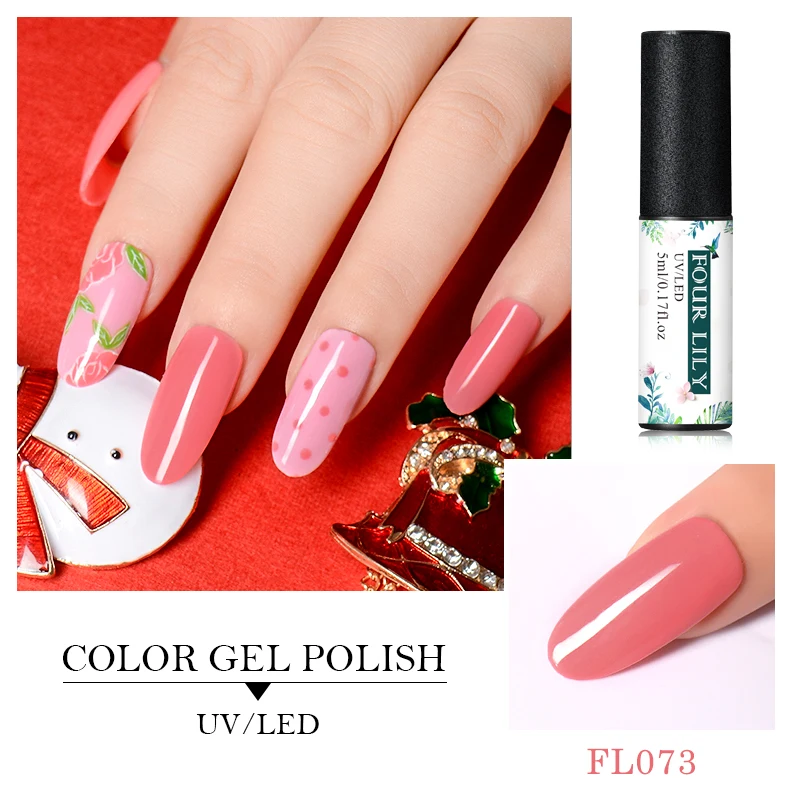 Four Lily 5ml Sweet Pink Color Gel Nail Polish Semi Permanent 176 Color UV Gel Varnish Pink Series Soak Off Nail Art Manicure
Four Lily 5ml Sweet Pink Color Gel Nail Polish Semi Permanent 176 Color UV Gel Varnish Pink Series Soak Off Nail Art Manicure