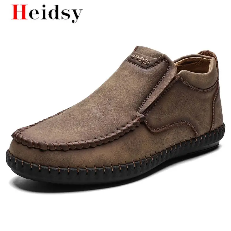 New Men Shoes Fashion Genuine Leather Boots Casual Men Winter Ankle Boots Man Leather Shoes Anti-skid Driving Shoes Big size 48
New Men Shoes Fashion Genuine Leather Boots Casual Men Winter Ankle Boots Man Leather Shoes Anti-skid Driving Shoes Big size 48