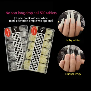 Fake nails 500 Pcs/Box Of Ultra-Thin Seamless Half Paste Full Cover Nails Fake nail art nail tips Sturdy nail storage box nail
Fake nails 500 Pcs/Box Of Ultra-Thin Seamless Half Paste Full Cover Nails Fake nail art nail tips Sturdy nail storage box nail