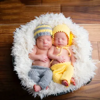 2pcs/set Newborn Baby Boys Girls Photography Props Crochet Knitting Costume Twins Hat+Pants Photo Wrap Matching Accessories
2pcs/set Newborn Baby Boys Girls Photography Props Crochet Knitting Costume Twins Hat+Pants Photo Wrap Matching Accessories