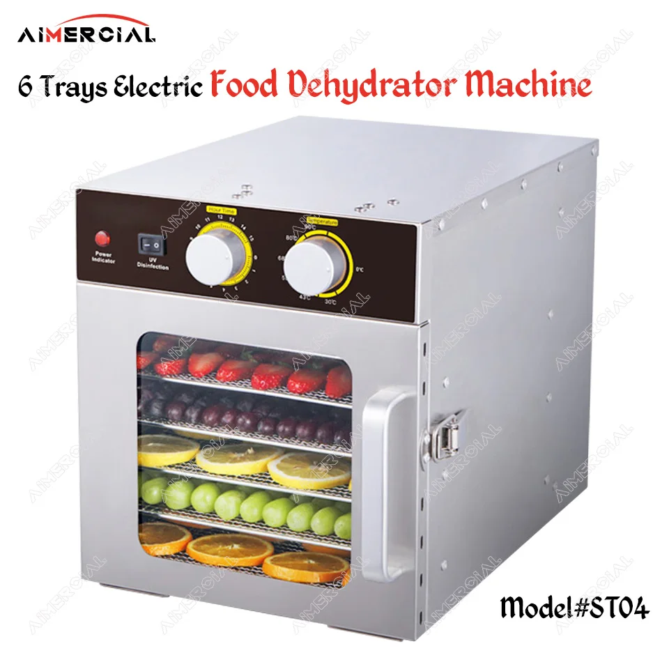 ST04 electric food dryer dehydrator commercial Snacks Dehydration Dryer stainless steel Fruit Vegetable Herb Meat Drying Machine
ST04 electric food dryer dehydrator commercial Snacks Dehydration Dryer stainless steel Fruit Vegetable Herb Meat Drying Machine