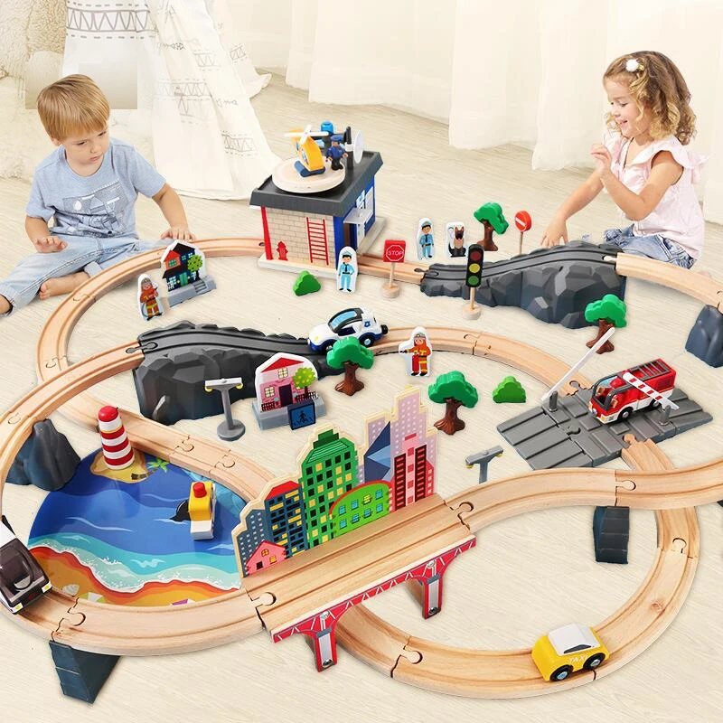 Wooden Trains Track Toy Set Magical Brio Track Station Bridge Accessories Railway Model Educational 3D Pulzze Toys For Children
Wooden Trains Track Toy Set Magical Brio Track Station Bridge Accessories Railway Model Educational 3D Pulzze Toys For Children