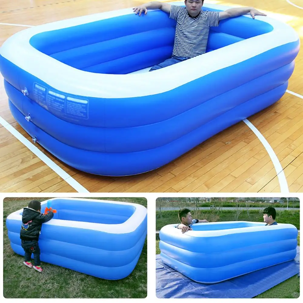 3-Layer Children Bathing Tub Baby Home Use Paddling Pool Inflatable Square Swimming Pool Kids Inflatable Pool 130*90*50CM
3-Layer Children Bathing Tub Baby Home Use Paddling Pool Inflatable Square Swimming Pool Kids Inflatable Pool 130*90*50CM