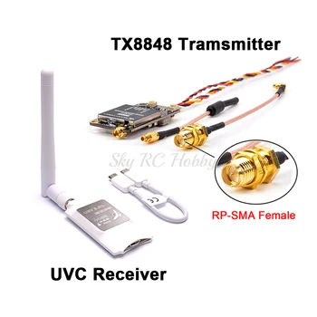 FPV 5.8G 48CH TX8848 50mW 300mW 800mW Switchable Mini VTX Transmitter / FPV Receiver UVC Video Downlink OTG for RC Racing Drone
FPV 5.8G 48CH TX8848 50mW 300mW 800mW Switchable Mini VTX Transmitter / FPV Receiver UVC Video Downlink OTG for RC Racing Drone