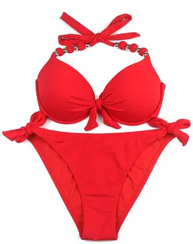 Ladies Side Tied Bikini Sets Detachable Swimwear Push-up Bikini Top with Neck Straps
Ladies Side Tied Bikini Sets Detachable Swimwear Push-up Bikini Top with Neck Straps