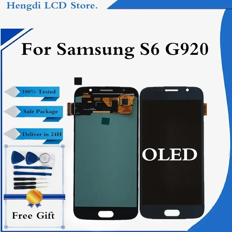 5.1" AMOLED For SAMSUNG Galaxy S6 G920F G920A LCD Display Touch Screen Digitizer Assembly For Samsung S6 Display No Dead Pixel
5.1" AMOLED For SAMSUNG Galaxy S6 G920F G920A LCD Display Touch Screen Digitizer Assembly For Samsung S6 Display No Dead Pixel