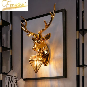 American Retro Deer LED Wall Lamp Antlers Wall Light Fixtures Living Room Bedroom Bedside Lamp Led Sconce Indoor Decor Luminaire
American Retro Deer LED Wall Lamp Antlers Wall Light Fixtures Living Room Bedroom Bedside Lamp Led Sconce Indoor Decor Luminaire