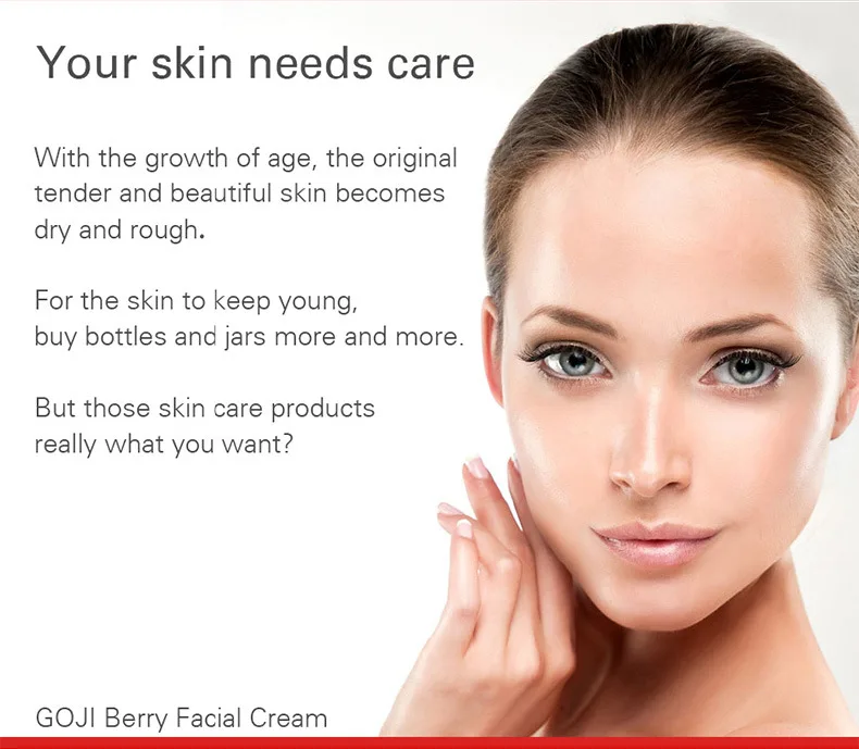 Goji Berry Facial Cream With Hyaluronic Acid Paraben Free Fragrance Anti-oxidation Anti-aging Skin Firming Face Whitening Goji Berry Facial Cream With Hyaluronic Acid Paraben Free Fragrance Anti-oxidation Anti-aging Skin Firming Face Whitening