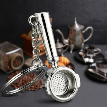 Alloy Coffee portafilter Pendant Fashion Keychain Charm Coffee Series Keyring Decoration Bag Car Key Holder Gift Hanging Crafts 
Alloy Coffee portafilter Pendant Fashion Keychain Charm Coffee Series Keyring Decoration Bag Car Key Holder Gift Hanging Crafts