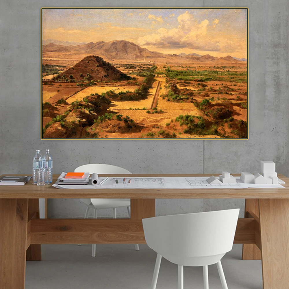 Citon Jose Maria Velasco《Piramide of The Sun in Teotihuacan》Canvas Oil Painting Picture Wall Background Decor Home Decoration
Citon Jose Maria Velasco《Piramide of The Sun in Teotihuacan》Canvas Oil Painting Picture Wall Background Decor Home Decoration