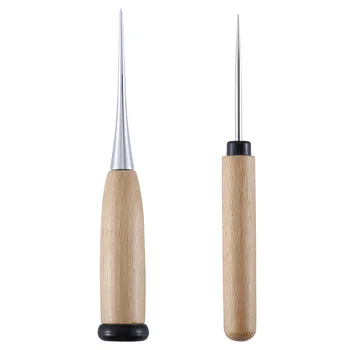 Black Tail Awl Wood Handle Perforated Wear Shoes Soles Cone DIY Sewing Tools Hand-wearing Stainless Steel Leather Needle G
Black Tail Awl Wood Handle Perforated Wear Shoes Soles Cone DIY Sewing Tools Hand-wearing Stainless Steel Leather Needle G