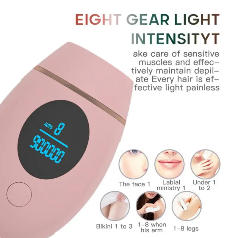 IPL Epilator Laser Hair Removal Semi-permanent Painless Safety Epilator Electric LCD Display Summer Home Beauty Health Tools
IPL Epilator Laser Hair Removal Semi-permanent Painless Safety Epilator Electric LCD Display Summer Home Beauty Health Tools