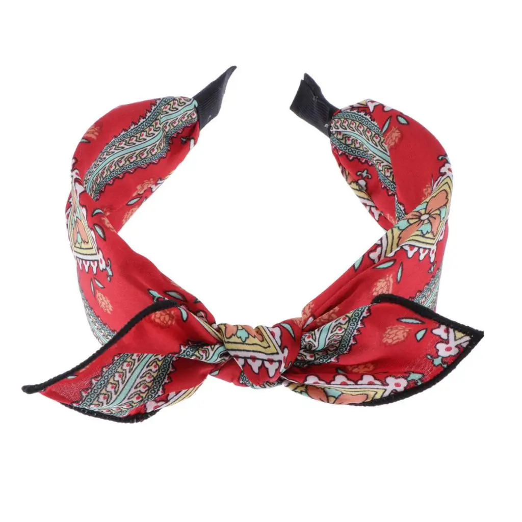 Paisley Boho Bow Headbands for Women Girls Bowknot Vintage Paisley Bandana Hairband Cute Floral Elastic Head Wrap 5 Color Paisley Boho Bow Headbands for Women Girls Bowknot Vintage Paisley Bandana Hairband Cute Floral Elastic Head Wrap 5 Color