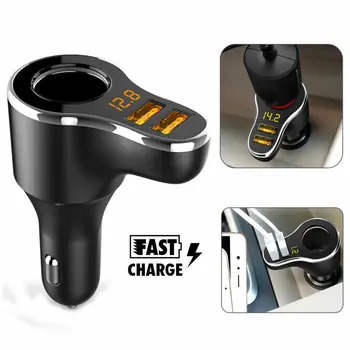 Dual USB Car LCD Cigar Lighter Socket Splitter DC/12V Charger Power Adapter USB Car Charger 3.1A Hot Sale
Dual USB Car LCD Cigar Lighter Socket Splitter DC/12V Charger Power Adapter USB Car Charger 3.1A Hot Sale