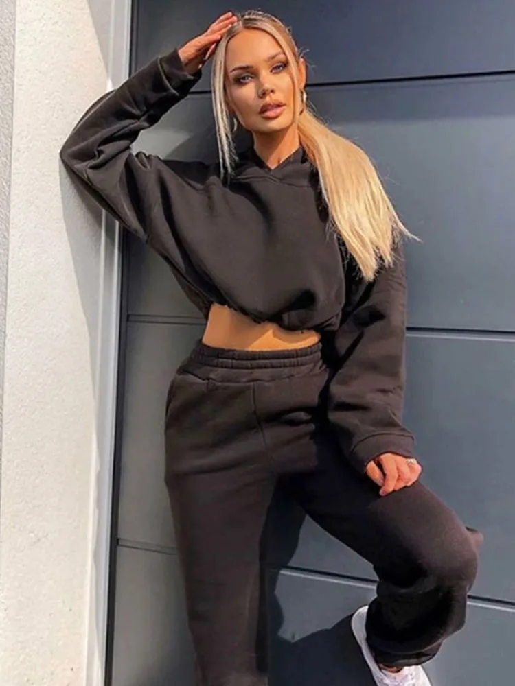 

Two Piece Set Tracksuit Women Winter 2020 Plus Size Hoodies And Sweatpants Sportswear Suit Female Casual Outfits Sports Clothing