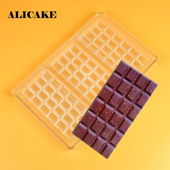 Polycarbonate Chocolate Bar Mold Plastic Chunk of Chocolate Bar Form Thickened Mould Baking Pastry Cake Decoration Bakery Tools
Polycarbonate Chocolate Bar Mold Plastic Chunk of Chocolate Bar Form Thickened Mould Baking Pastry Cake Decoration Bakery Tools