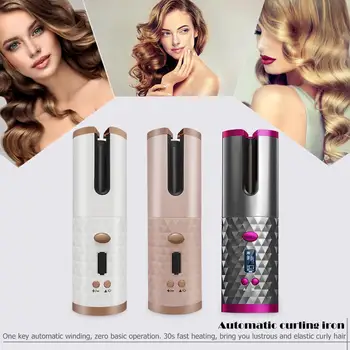 Wireless Automatic Hair Curler USB Rechargeable Auto Rotating Curling LED Display Temperature For Curls Or Waves Hair Styling
Wireless Automatic Hair Curler USB Rechargeable Auto Rotating Curling LED Display Temperature For Curls Or Waves Hair Styling