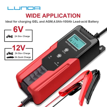 8-Stage Automatic Car Battery Charger 6V 12V Intelligent Auto Pulse Repair Maintainer LCD Display Fast Charging for Motorcycle
8-Stage Automatic Car Battery Charger 6V 12V Intelligent Auto Pulse Repair Maintainer LCD Display Fast Charging for Motorcycle