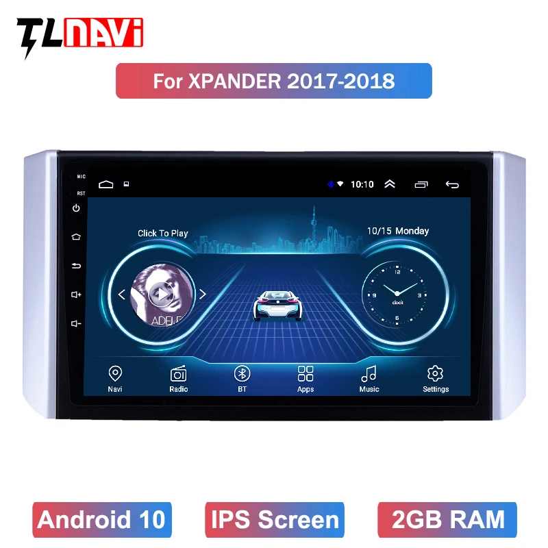 Android 10 для 1Mitsubishi Xpander 2017 2018 2019 Мультимедиа Стерео DVD плеер навигация GPS
