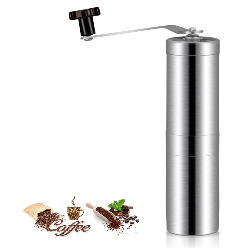 Stainless Steel Silver Coffee Grinder Mini Hand Manual Handmade Coffee Bean Burr Grinders Mill Kitchen Tool Crocus Grinders
Stainless Steel Silver Coffee Grinder Mini Hand Manual Handmade Coffee Bean Burr Grinders Mill Kitchen Tool Crocus Grinders