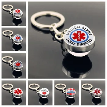 Double-sided Glass Ball Key Chain DIABETES Emergency Medical Alert Keyring Autism Picture Cabochon Beads Keychain Jewelry Gifts
Double-sided Glass Ball Key Chain DIABETES Emergency Medical Alert Keyring Autism Picture Cabochon Beads Keychain Jewelry Gifts