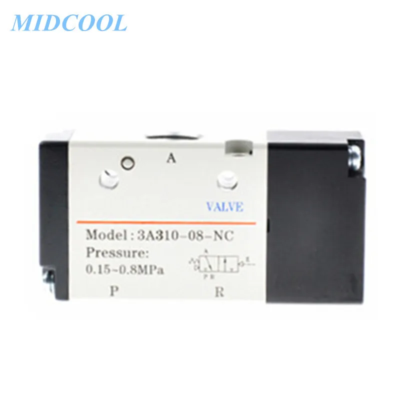 Air Valve Pneumatic 3A 3A300 Series 3A310 3A320 3 port 2 position Single / Double Air Control Normally Close/Open
Air Valve Pneumatic 3A 3A300 Series 3A310 3A320 3 port 2 position Single / Double Air Control Normally Close/Open
