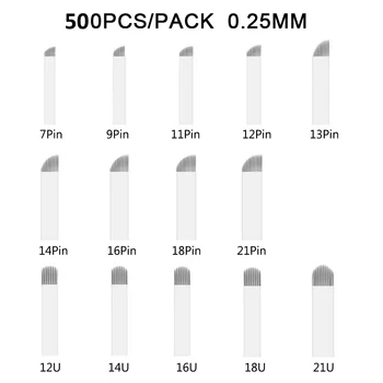 Newest Permanent Makeup Pen 500pcs Nano Blades7pin/9pin/11pin/12pinFor Eyeborw Microblading Needles Aghi Microblading Shading
Newest Permanent Makeup Pen 500pcs Nano Blades7pin/9pin/11pin/12pinFor Eyeborw Microblading Needles Aghi Microblading Shading