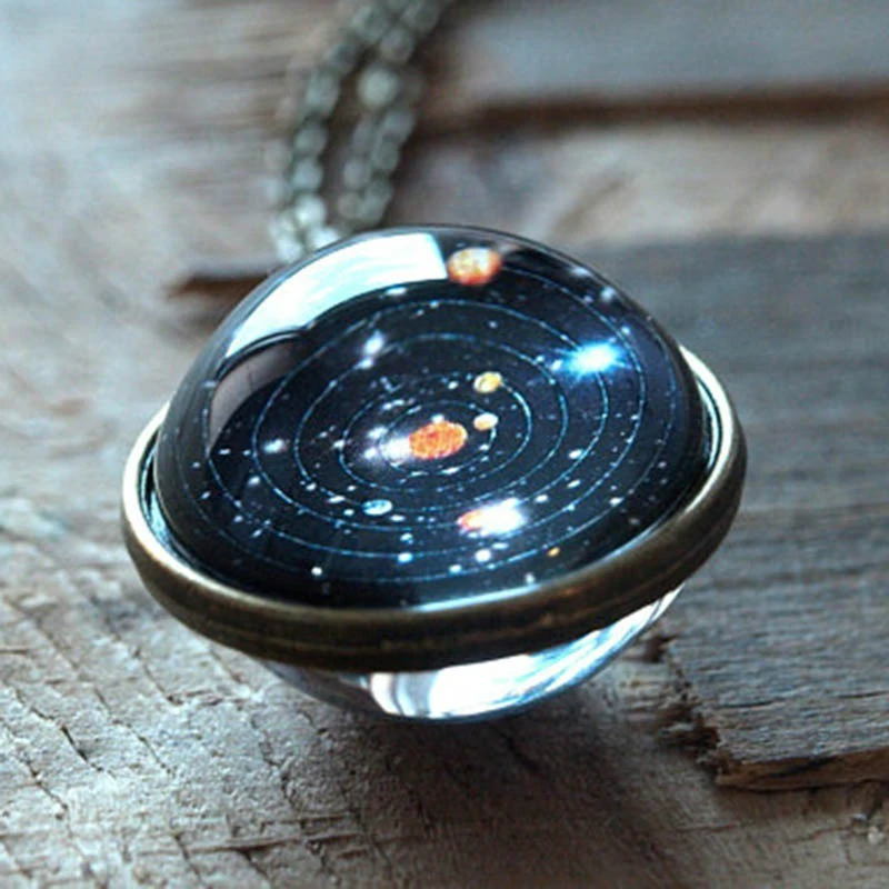 Fashion Solar System Planet Galaxy Double Side Glass Cosmic Pattern Pendant Necklace Chain Man Women Necklace Classic Jewelry
Fashion Solar System Planet Galaxy Double Side Glass Cosmic Pattern Pendant Necklace Chain Man Women Necklace Classic Jewelry
