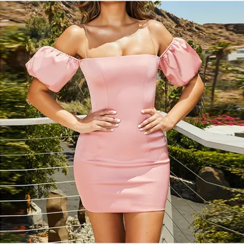 Sexy Bodycon Dress Elegant Women Off Shoulder Dress Slash Neck Backless Evening Party Dresses Lantern Sleeve Club Beach Dress
Sexy Bodycon Dress Elegant Women Off Shoulder Dress Slash Neck Backless Evening Party Dresses Lantern Sleeve Club Beach Dress