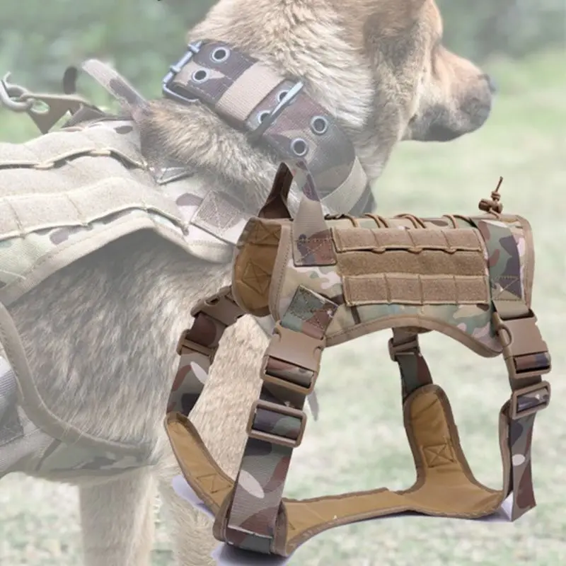 Large Dog Military Police K9 Tactical Training Vest Harness Military Adjustable Molle Nylon Vest Water Resistant Harness
Large Dog Military Police K9 Tactical Training Vest Harness Military Adjustable Molle Nylon Vest Water Resistant Harness