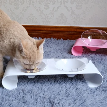 Non-Slip Design Double Cat Bowl Adjustable Cat Feeder Feeding Bowl 15 Degree Tilted Pet Neck Protection Bowl with Raised Stand
Non-Slip Design Double Cat Bowl Adjustable Cat Feeder Feeding Bowl 15 Degree Tilted Pet Neck Protection Bowl with Raised Stand