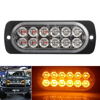 AOZBZ Auto 12 LED 36W 12-24V Amber Side Warning Light Ultra-Thin Emergency Flashing Strobe Light With Two Lighting Modes
AOZBZ Auto 12 LED 36W 12-24V Amber Side Warning Light Ultra-Thin Emergency Flashing Strobe Light With Two Lighting Modes