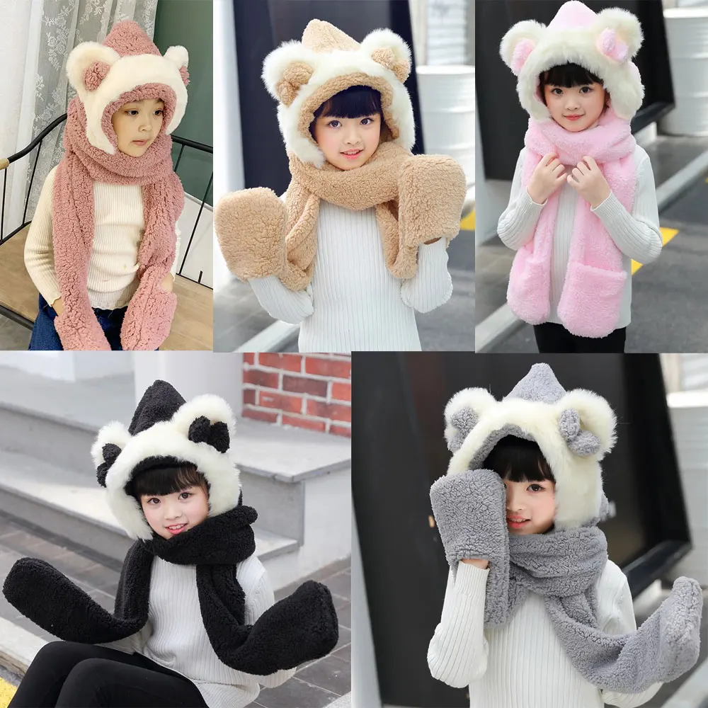 Baby Girls Mom Ears Hats Children Women Winter Warm Plush Winter Scarf Caps Gloves Cute Design Kids Cute Bunny Funny Hats Cap
Baby Girls Mom Ears Hats Children Women Winter Warm Plush Winter Scarf Caps Gloves Cute Design Kids Cute Bunny Funny Hats Cap