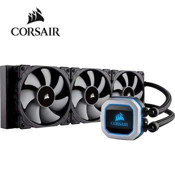 Corsair Hydro Series H150i PRO RGB AIO Liquid CPU Cooler, 360mm Radiator, Triple 120mm ML Series PWM Fans
Corsair Hydro Series H150i PRO RGB AIO Liquid CPU Cooler, 360mm Radiator, Triple 120mm ML Series PWM Fans