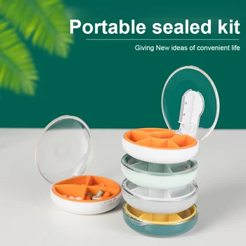 Round Pill Box 5 Grid Compartment Tablet Cutter Splitter Travel Pill Storage Box Organizer Medicine Tablet Dispenser Organizer
Round Pill Box 5 Grid Compartment Tablet Cutter Splitter Travel Pill Storage Box Organizer Medicine Tablet Dispenser Organizer